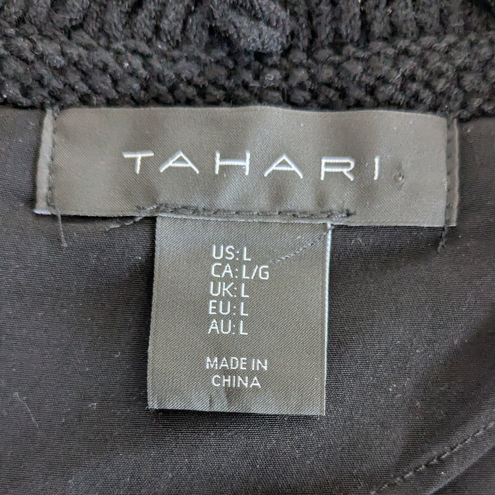 Tahari Tweed Open Blazer Size Large