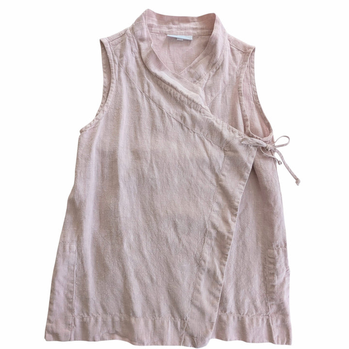 Bryn Walker Linen Wrap Vest Size XS