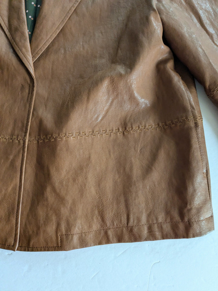 Anthropologie Hayden Faux Leather Jacket Size Small