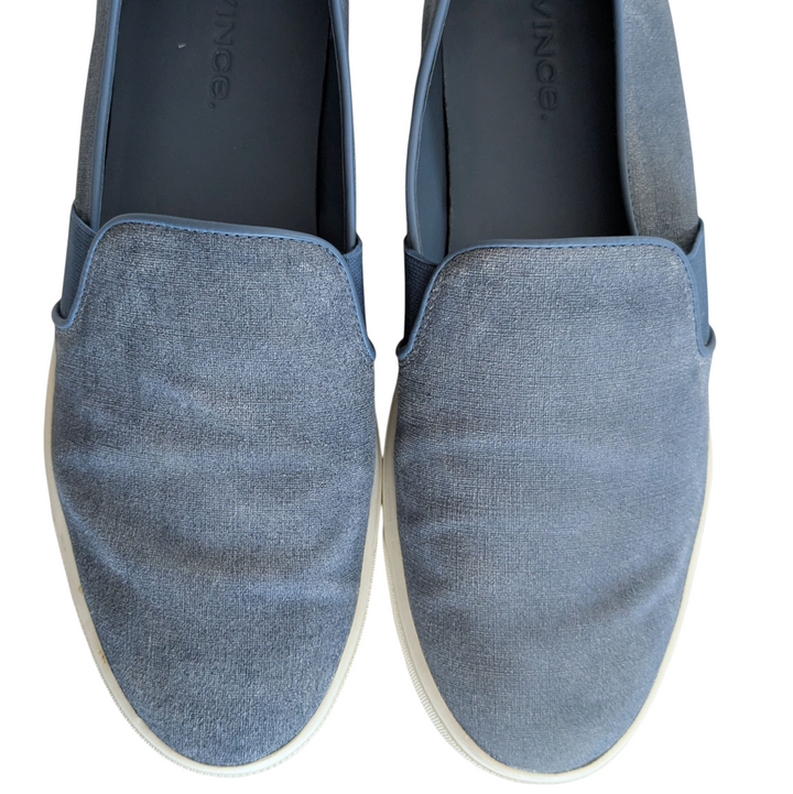 Vince Blair Embossed Suede Slip Ons Size 7