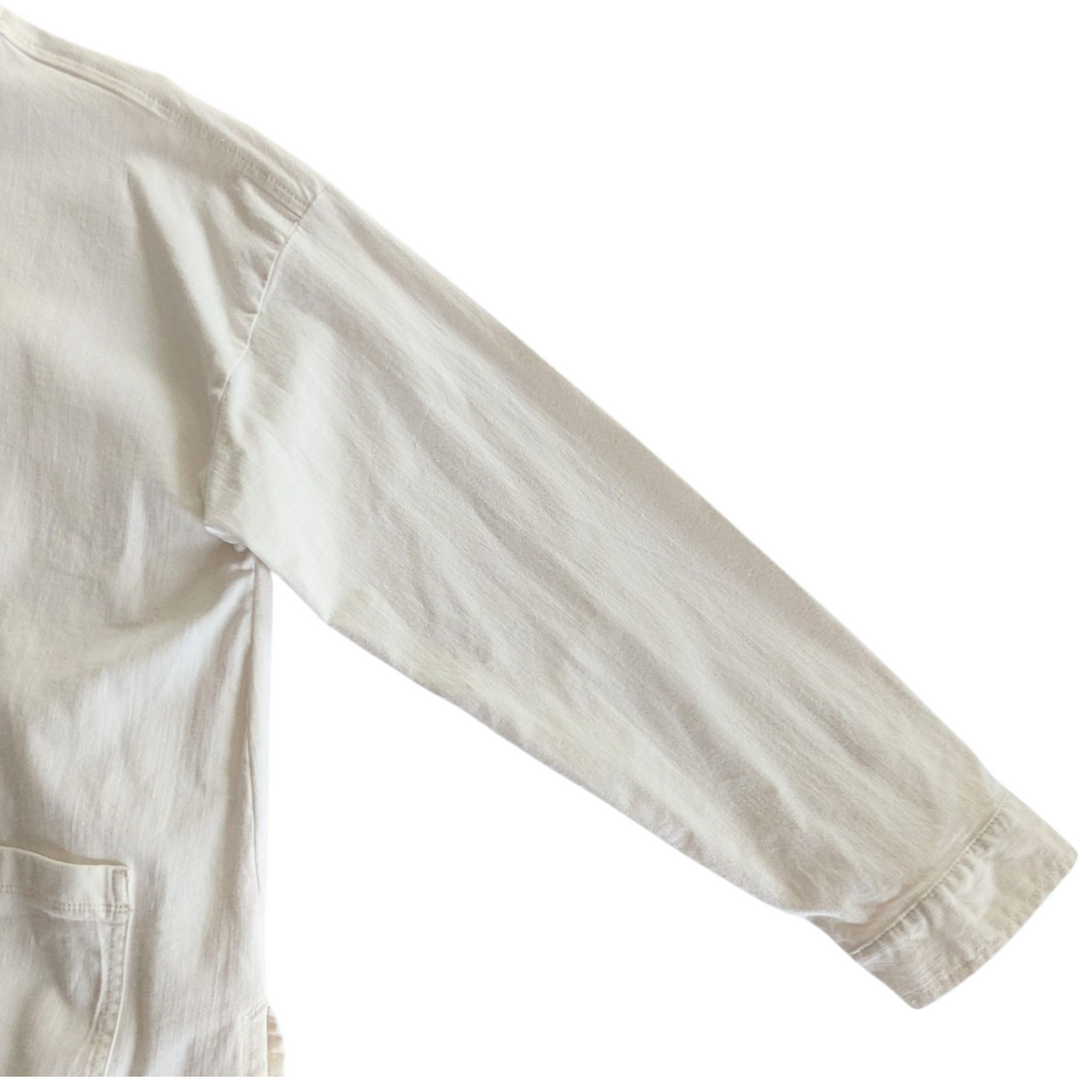 Eileen Fisher Undyed Denim Utility Jacket Size XXS