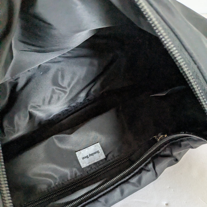 Aritzia's Sunday Best Goldie Black Nylon Hobo Bag