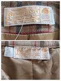Pendleton Plaid Wool Suit Size 4
