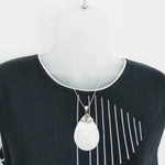 Sterling Silver & Mother of Pearl Pendant Necklace - C&J Collections Chicago