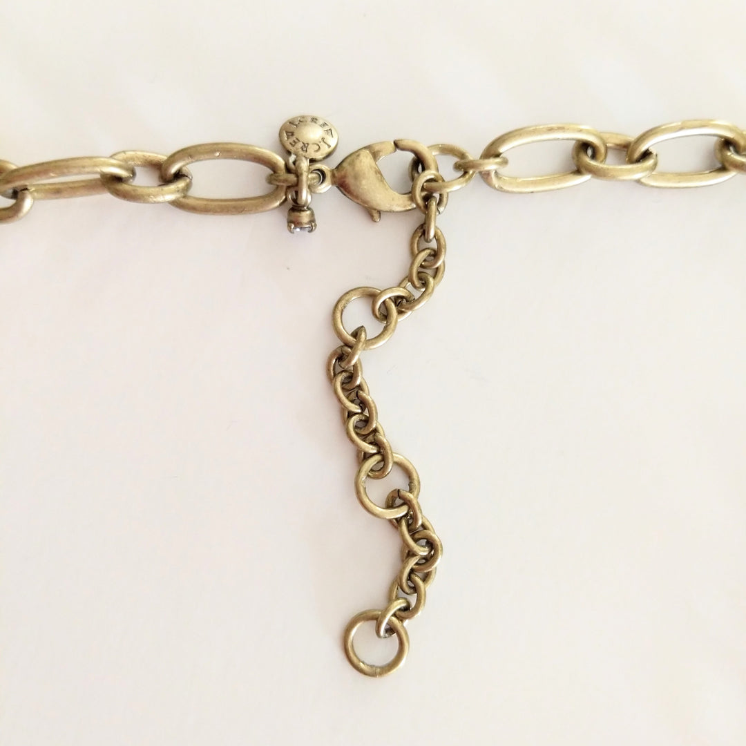 J. Crew Crystal Layered Circle Necklace