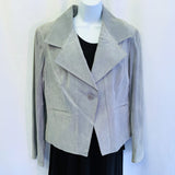 Anne Klein Gray Suede Blazer Size XL