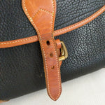 Dooney and Bourke Top Handle Satchel in Black and Tan