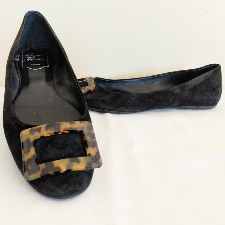 Roger Vivier Moda Grommette Ballet Flats Size 39.5