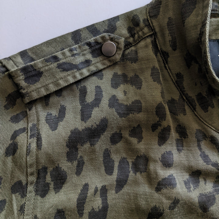Rails Collins Green Leopard Print Jacket Size M