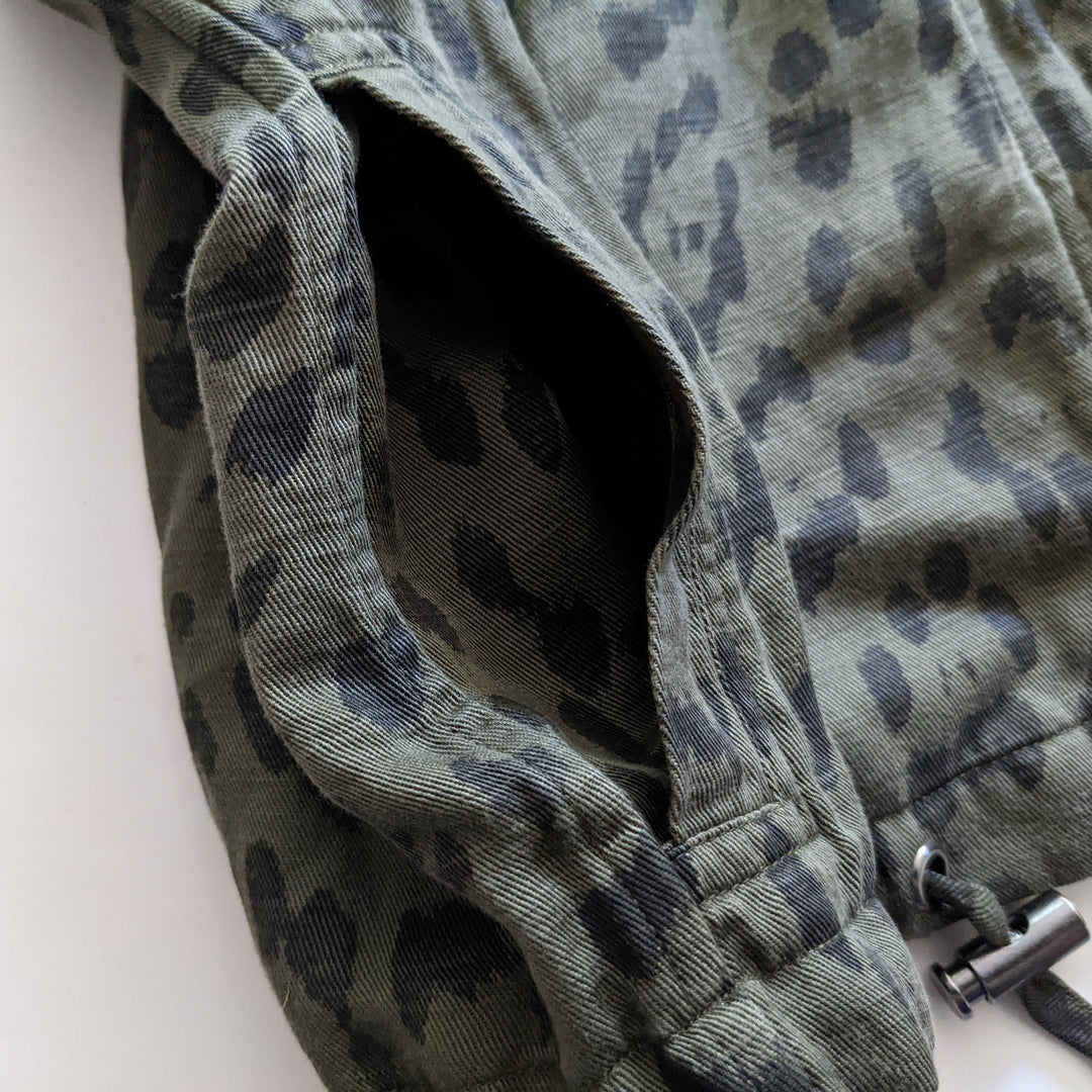 Rails Collins Green Leopard Print Jacket Size M