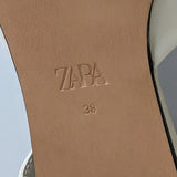 Zara Slingback Flats Size 38