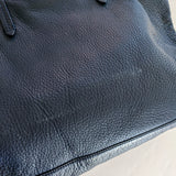 Brooks Brothers Navy Leather Tote