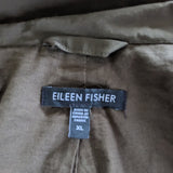 Eileen Fisher Olive Bubble Coat Size XL