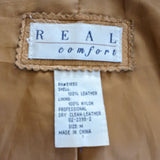 Real Comfort Leather Blazer Size Medium