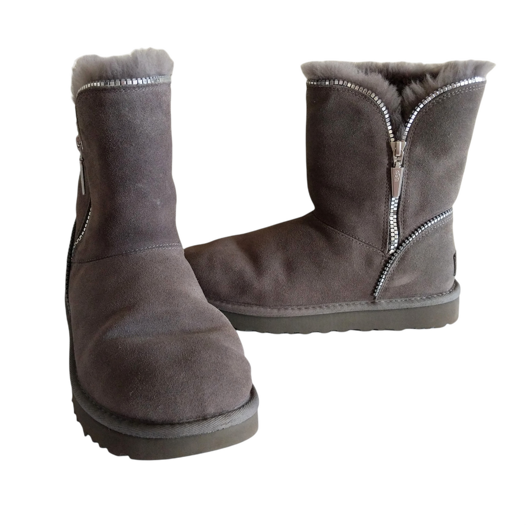 UGG Florence Boots in Grey Suede Size 7