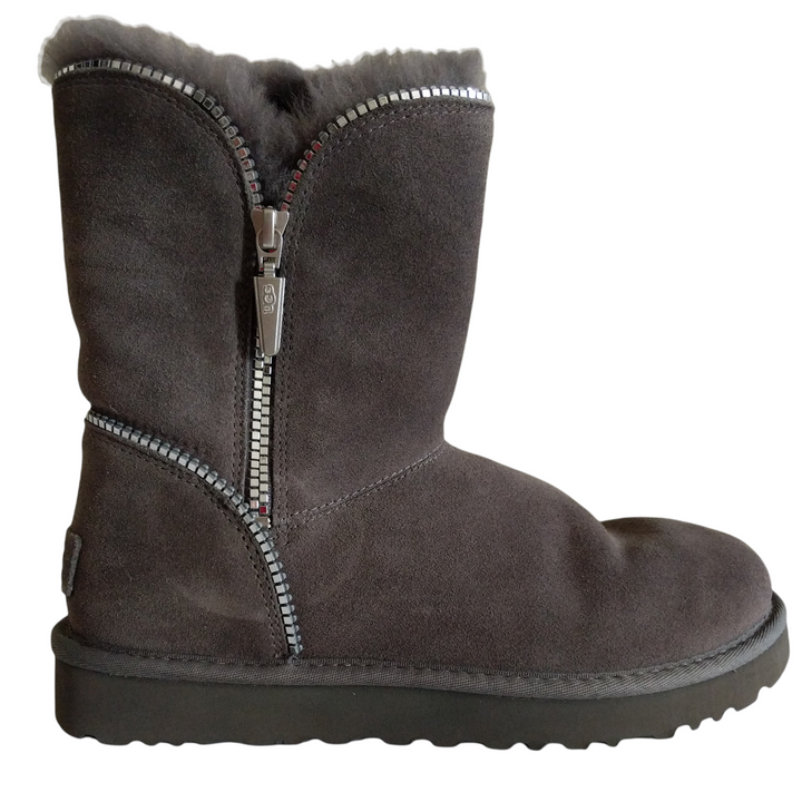 UGG Florence Boots in Grey Suede Size 7