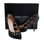 Giorgio Armani Patent Leather Stiletto Pumps Size 37.5