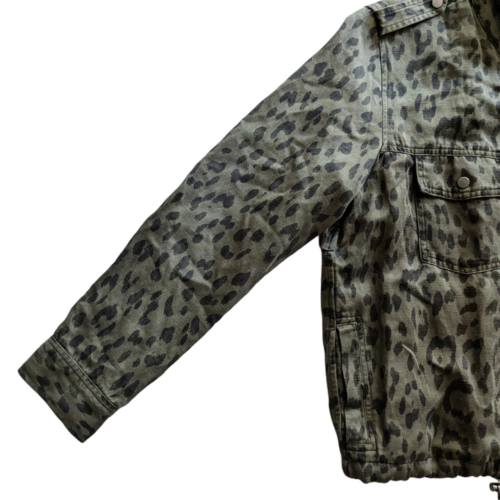 Rails Collins Green Leopard Print Jacket Size M