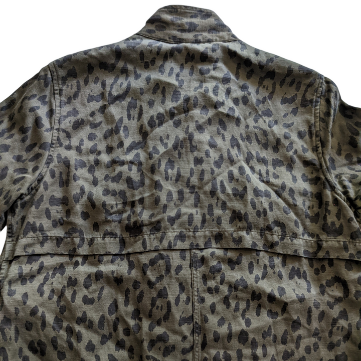 Rails Collins Green Leopard Print Jacket Size M