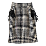 Max Mara Tweed Midi Skirt Size 4