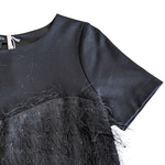 Max & Co Black Fringed Cocktail Dress Size 4