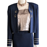 St John Cropped Open Cardigan Size Medium