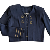 St John Cropped Open Cardigan Size Medium