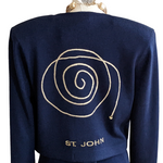 St John Cropped Open Cardigan Size Medium