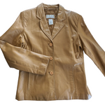 Real Comfort Leather Blazer Size Medium