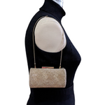 L.K. Bennett Gold Evening Bag