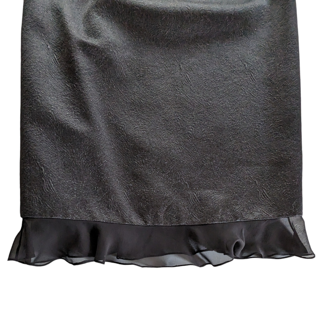 Carmen Marc Valvo Black Cocktail Dress Size 8