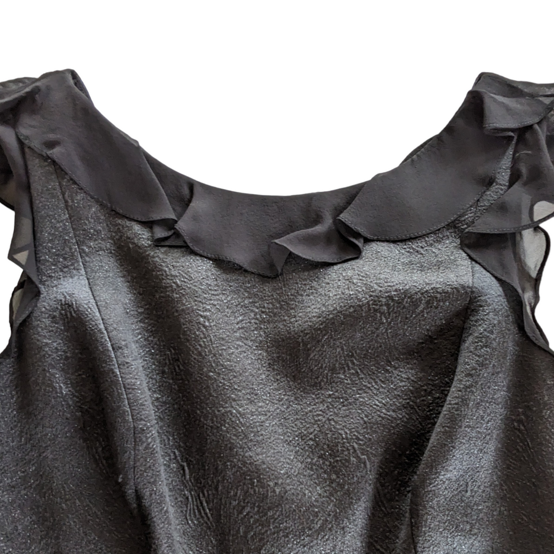 Carmen Marc Valvo Black Cocktail Dress Size 8