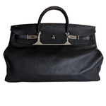 Hermes Birkin 50 Black Leather Bag