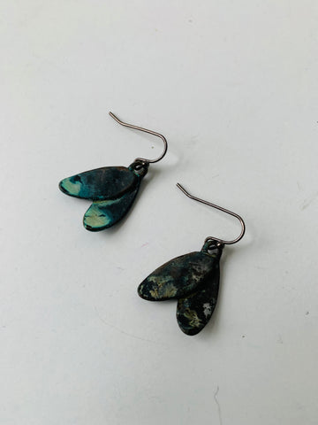 Burnished Copper Earrings
