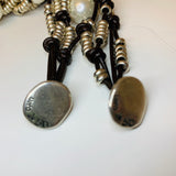 Uno De 50 Leather and Pearl Bracelet - C&J Collections Chicago