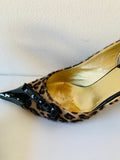 Charles Jourdan Paris Animal Print Slingback Pump Size 6