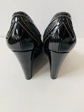 Moschino Cheap and Chic Plaid Wedge Shoe Size 38.5