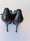 Claudio Merazzi Black Patent Platform Pump Size 38