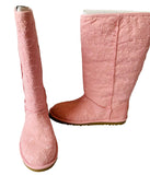 Ugg’s Light Pink Eyelet Lace Boots Size 6/7 New
