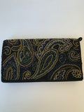 Lord & Taylor Black Multi Color Sequin Evening Bag