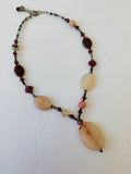 Pale Pink Stone Statement-necklace
