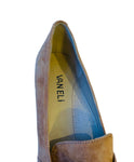 Vaneli Brown Suede Heeled Tianna Penny Loafer Size 9N