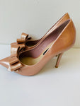 Steven by Steve Madden Pink Patent Bow Pumps Size 7.5