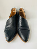 Catherine Malandrino D’ Orsay Black Leather Flat Size 6