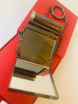 Authentic Valentino Garavani Black Mini Rockstud Lipstick Minaudiere Charm