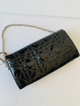 Christian Dior Lady Dior Patent Cannage Rendez-Vous Chain Wallet