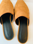 Jenni Kayne Suede Mule in Saddle Size 37