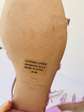 Ann Taylor Rhiannon Croco Buckle Strap Block Heels in Washed Lavender Size 6.5