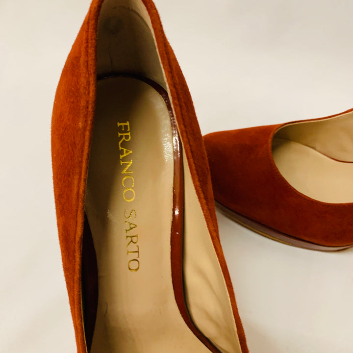 Franco Sarto Rust Balada Suede Pump Size 7