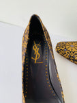 Vintage Tom Ford for Yves Saint Laurent Brocade Square Toe Kitten Heels YSL Size 39